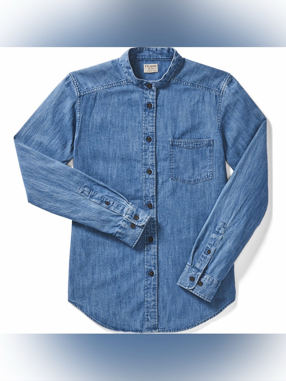 FILSON WOMEN'S COTTON DENIM SHIRT | INDIGO BLUE Size Medium